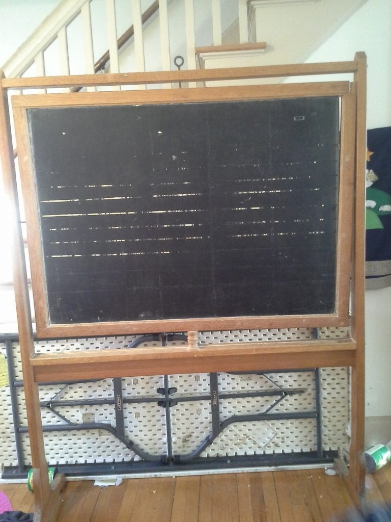 Old fashioned blackboard